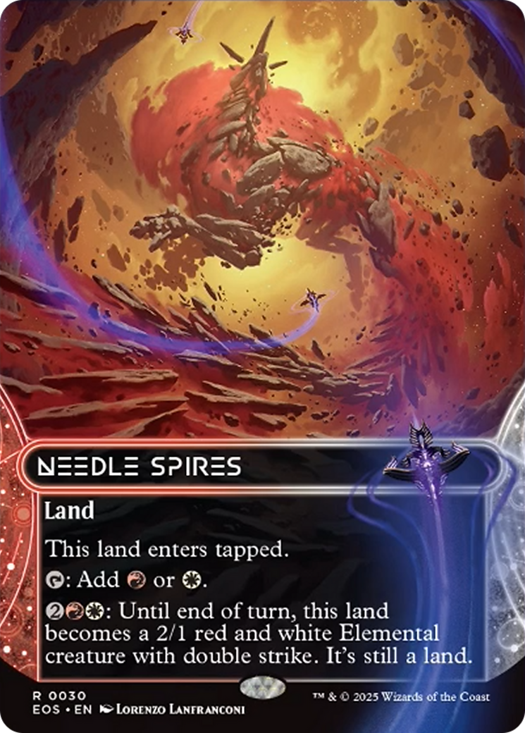 Needle Spires (0030) (Borderless) [Edge of Eternities: Stellar Sights] | PLUS EV GAMES 