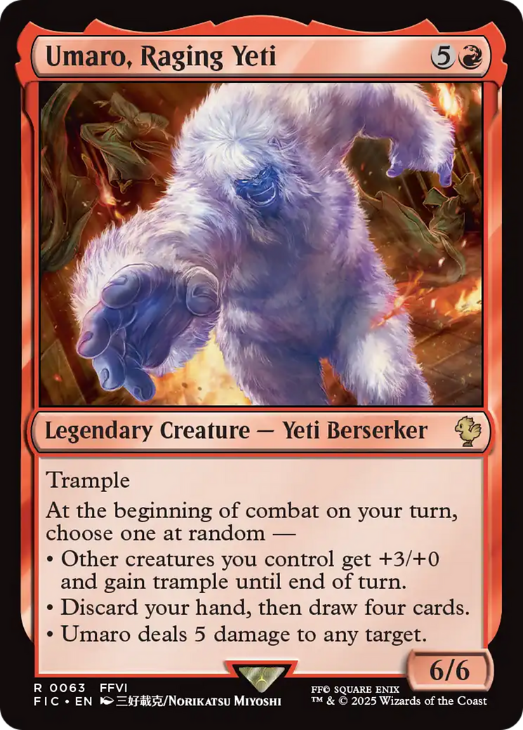 Umaro, Raging Yeti [FINAL FANTASY Commander] | PLUS EV GAMES 
