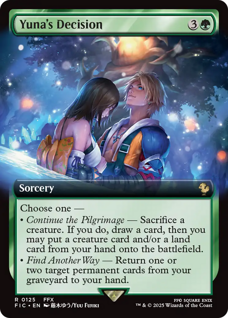 Yuna's Decision (Extended Art) [FINAL FANTASY Commander] | PLUS EV GAMES 