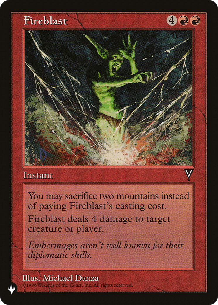 Fireblast [The List Reprints] | PLUS EV GAMES 