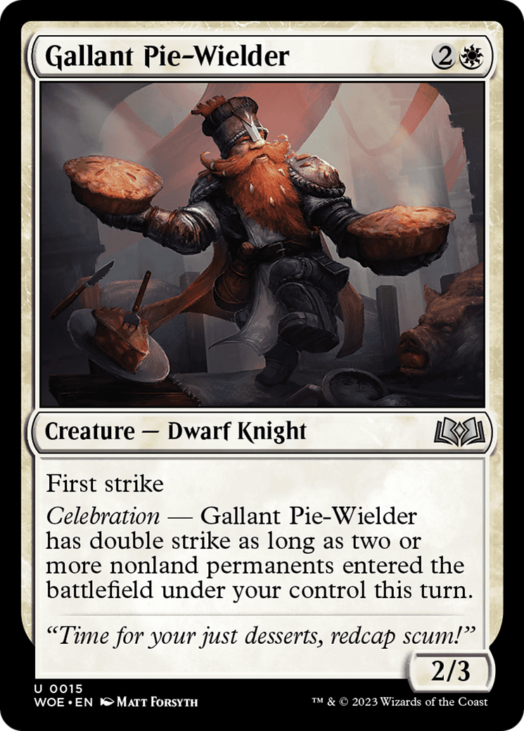 Gallant Pie-Wielder [Wilds of Eldraine] | PLUS EV GAMES 