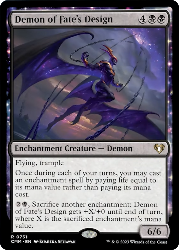 Demon of Fate's Design [Commander Masters] | PLUS EV GAMES 