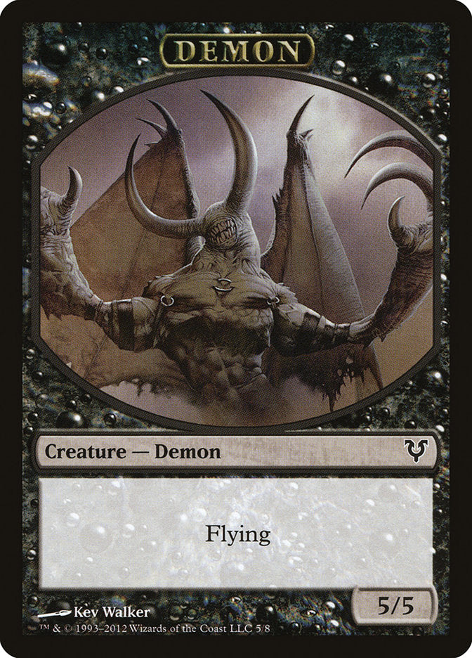 Demon Token [Avacyn Restored Tokens] | PLUS EV GAMES 