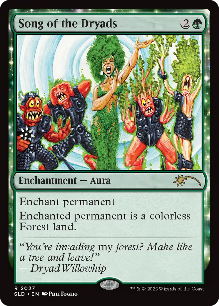 Song of the Dryads (2027) (Rainbow Foil) [Secret Lair Drop Series] | PLUS EV GAMES 