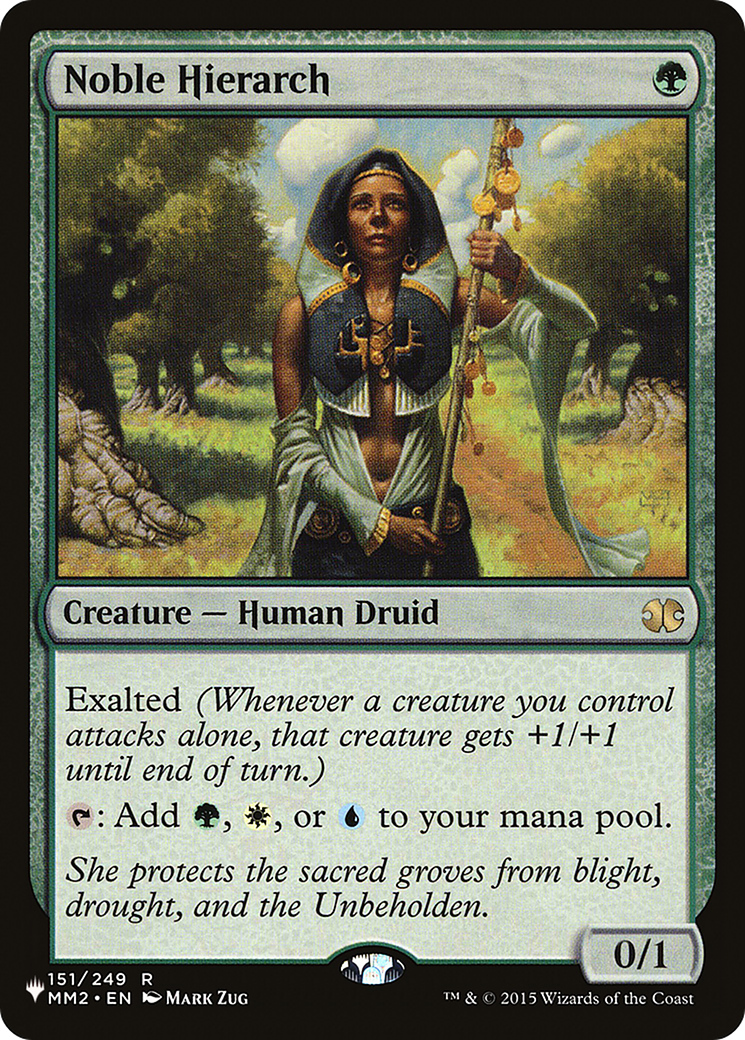 Noble Hierarch [The List Reprints] | PLUS EV GAMES 