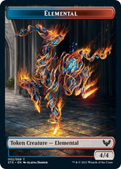 Elemental // Pest Double-Sided Token [Strixhaven: School of Mages Tokens] | PLUS EV GAMES 