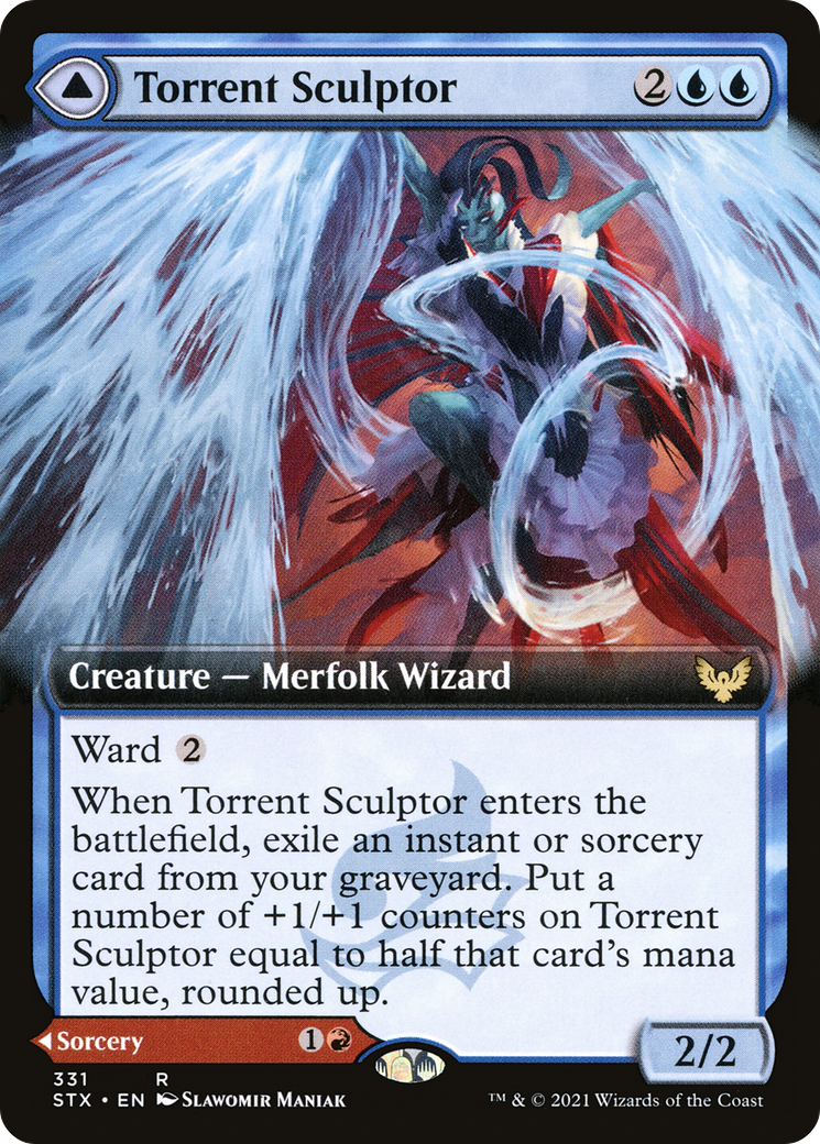 Torrent Sculptor // Flamethrower Sonata (Extended) [Strixhaven: School of Mages]