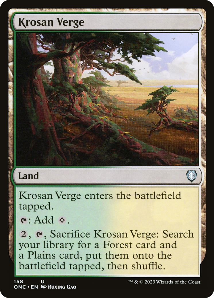 Krosan Verge [Phyrexia: All Will Be One Commander] | PLUS EV GAMES 