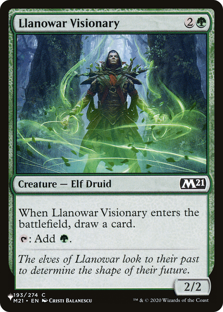 Llanowar Visionary [The List Reprints] | PLUS EV GAMES 