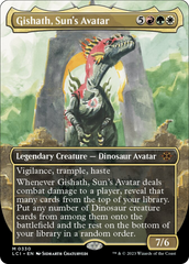 Gishath, Sun's Avatar (Borderless) [The Lost Caverns of Ixalan] | PLUS EV GAMES 