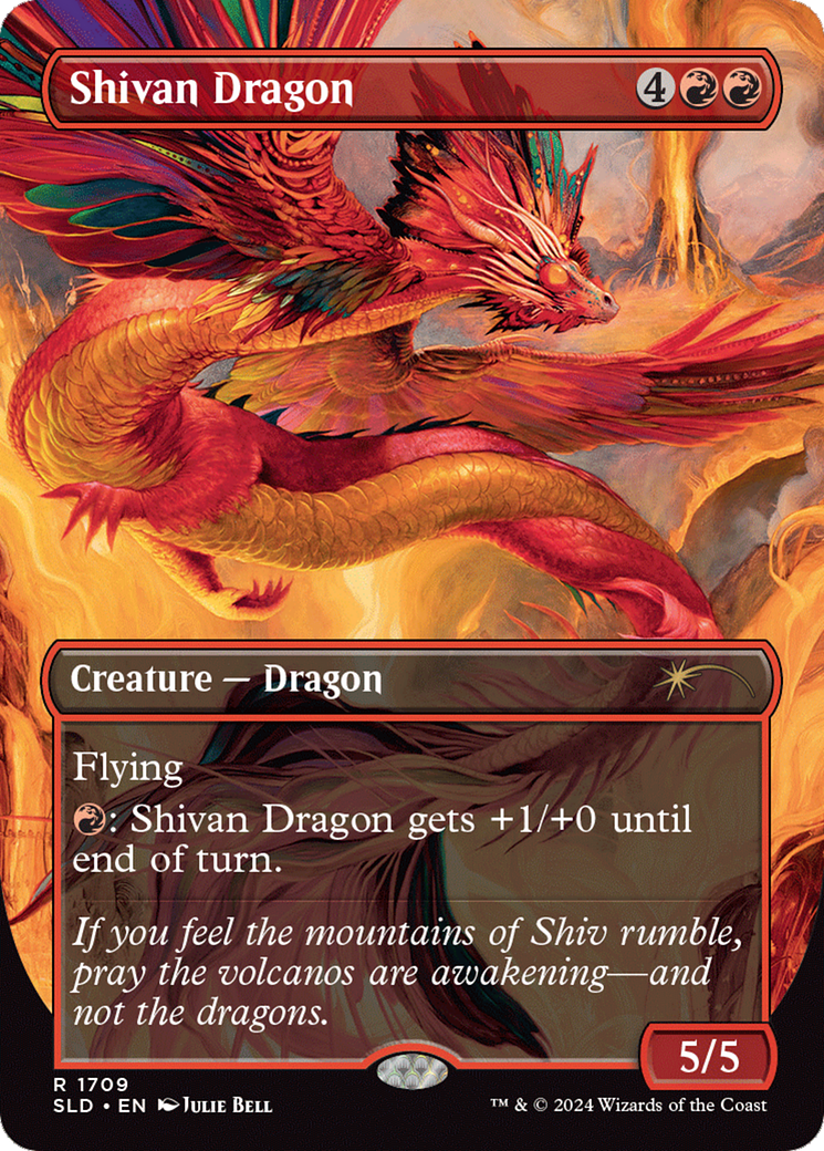 Shivan Dragon (Rainbow Foil) [Secret Lair Drop Series] | PLUS EV GAMES 