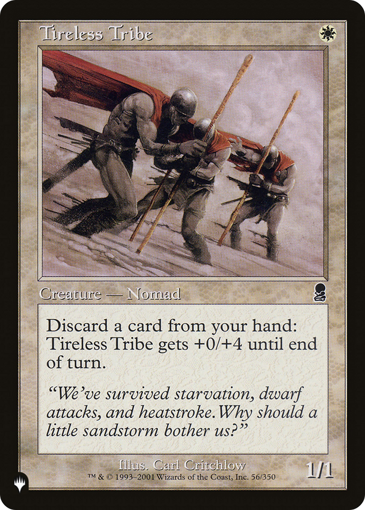 Tireless Tribe [The List Reprints] | PLUS EV GAMES 