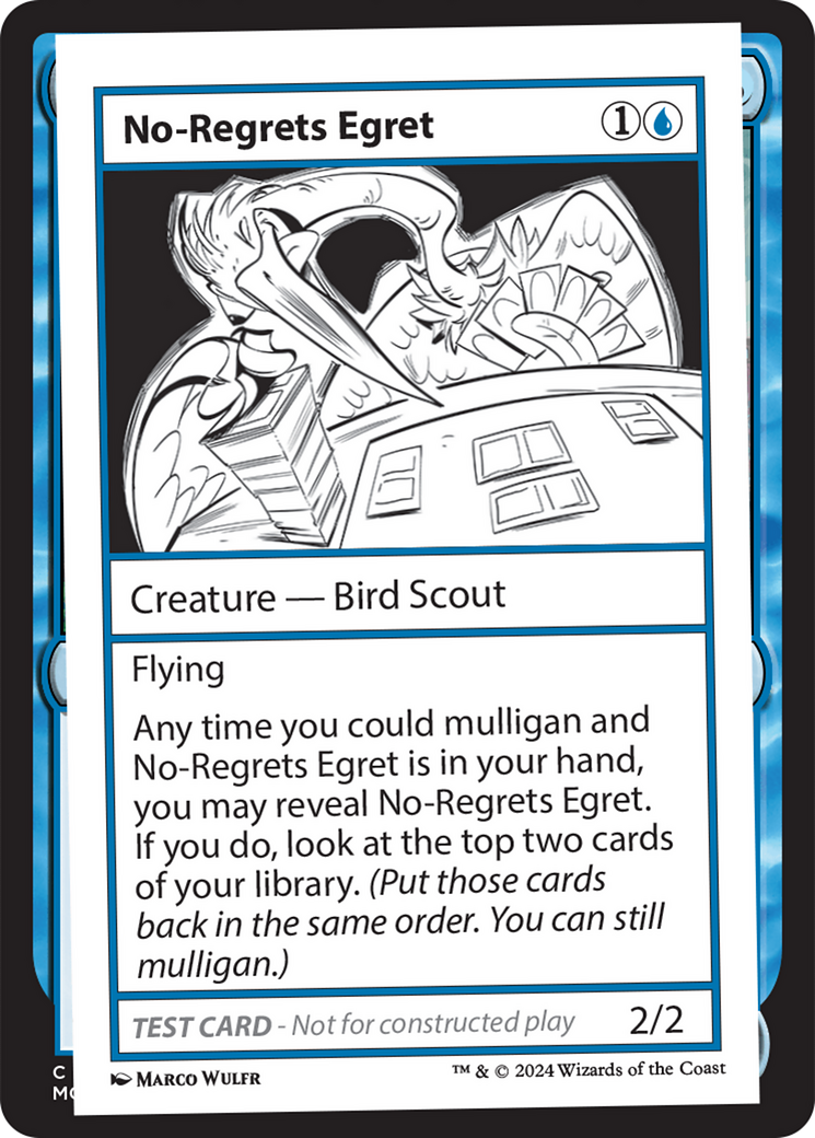 No-Regrets Egret [Mystery Booster 2 Playtest Cards] | PLUS EV GAMES 