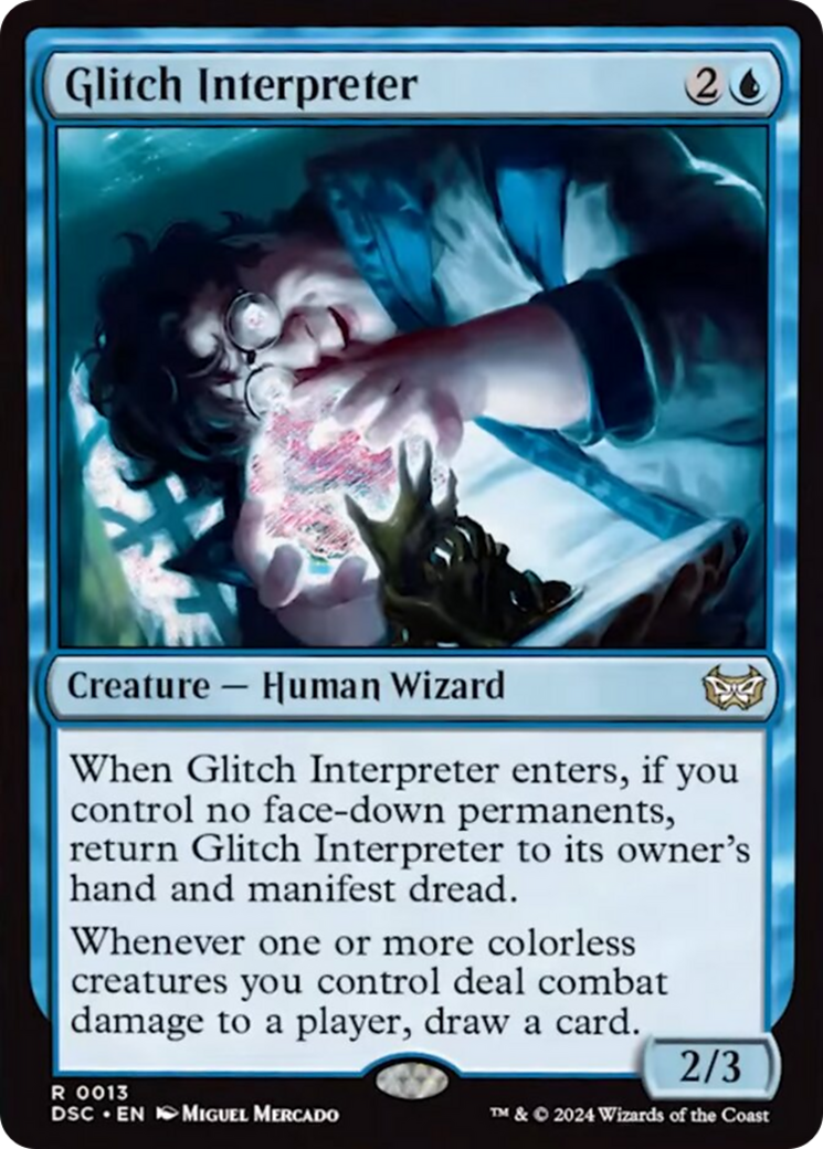 Glitch Interpreter (Extended Art) [Duskmourn: House of Horror Commander] | PLUS EV GAMES 