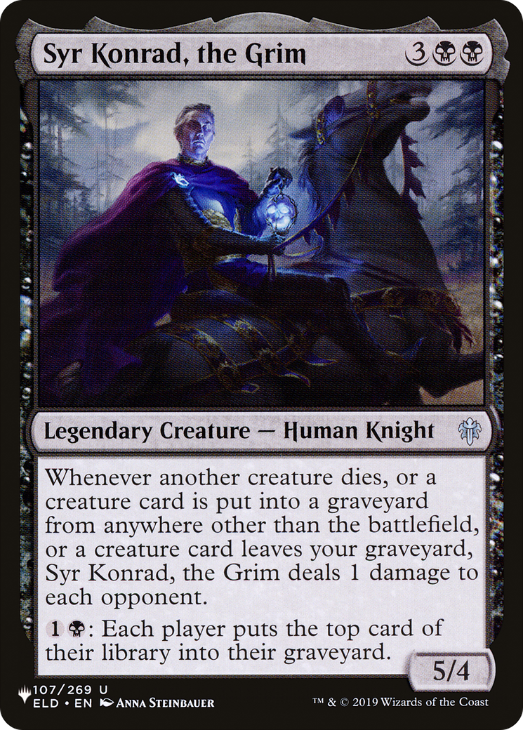 Syr Konrad, the Grim [The List] | PLUS EV GAMES 