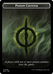 Rabbit // Poison Counter Double-Sided Token [Bloomburrow Commander Tokens] | PLUS EV GAMES 