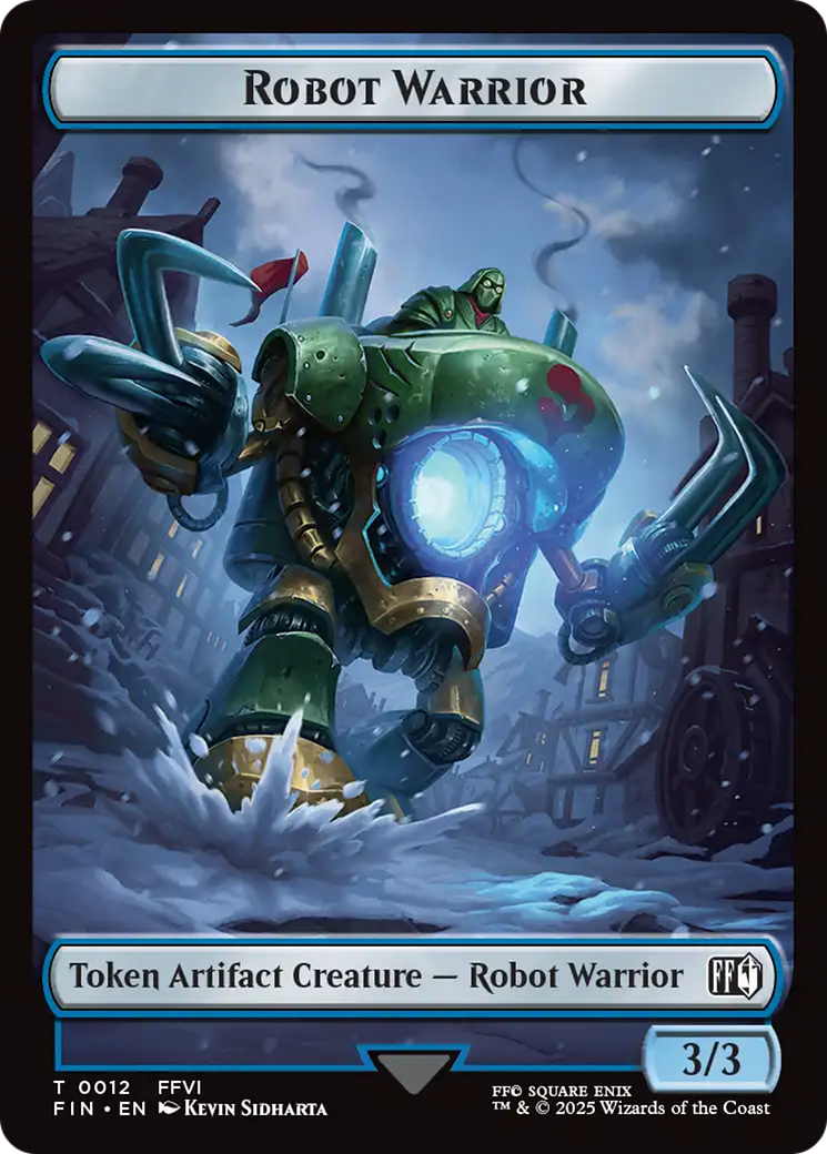 Emblem - Sephiroth, One-Winged Angel // Robot Warrior Double-Sided Token [FINAL FANTASY Tokens] | PLUS EV GAMES 