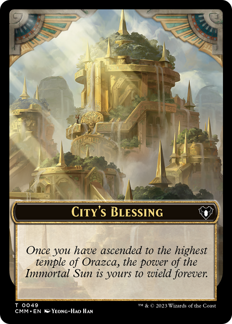 City's Blessing // Ogre Double-Sided Token [Commander Masters Tokens] | PLUS EV GAMES 