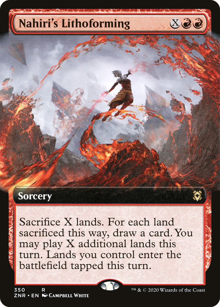 Nahiri's Lithoforming (Extended) [Zendikar Rising Extended Art]