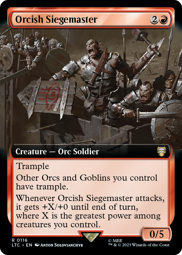 Orcish Siegemaster (Extended Art) [The Lord of the Rings: Tales of Middle-Earth Commander] | PLUS EV GAMES 