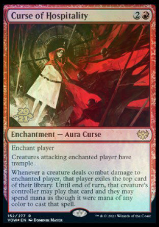 Curse of Hospitality [Innistrad: Crimson Vow Prerelease Promos] | PLUS EV GAMES 