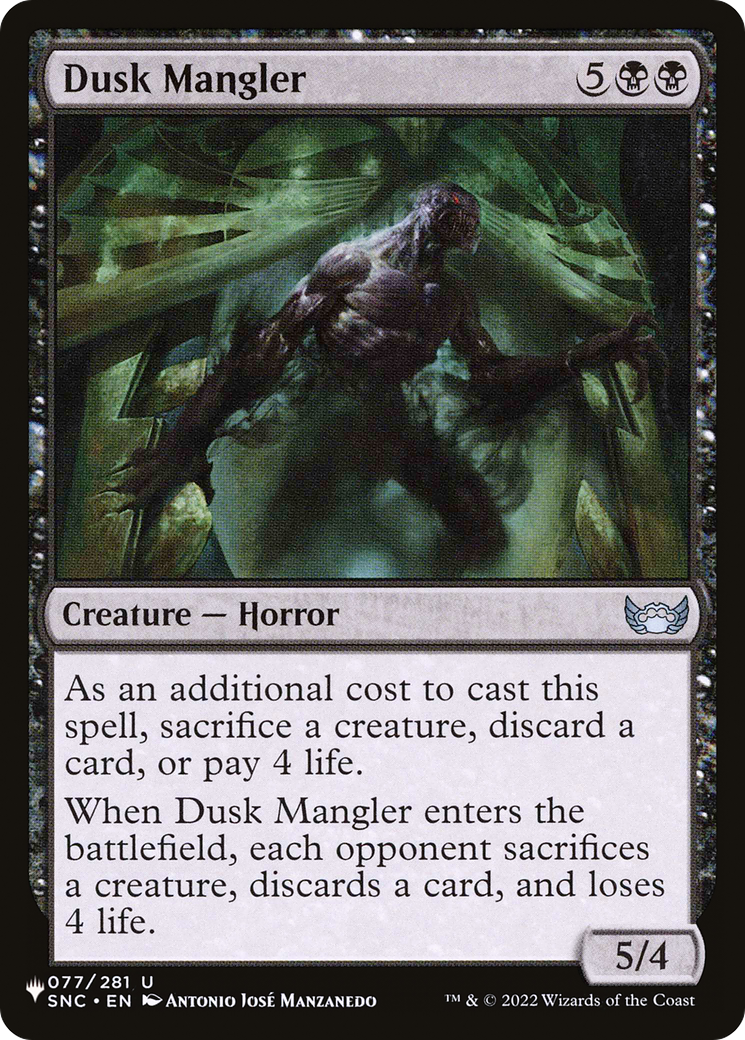 Dusk Mangler [The List Reprints] | PLUS EV GAMES 