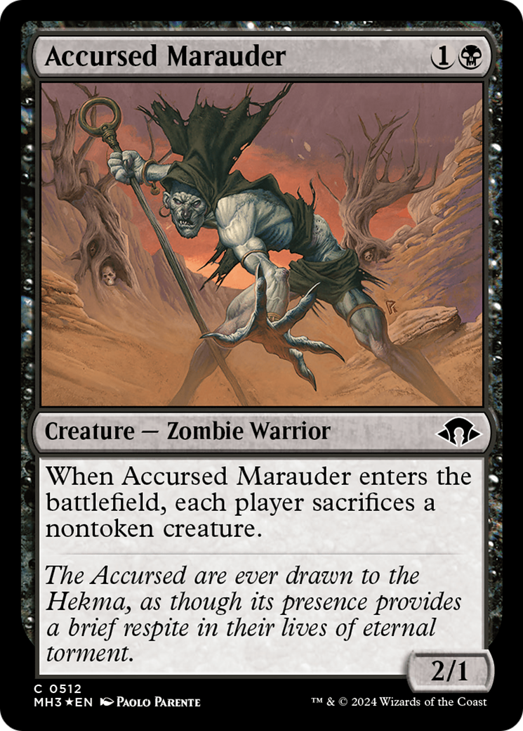 Accursed Marauder (Ripple Foil) [Modern Horizons 3] | PLUS EV GAMES 