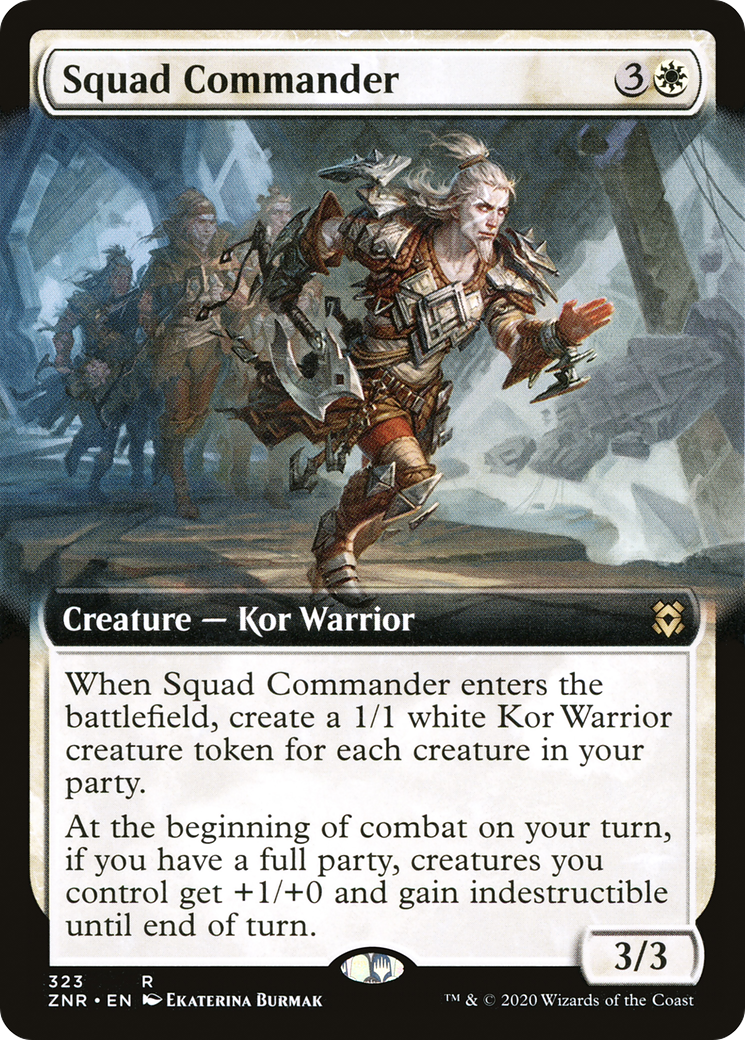 Squad Commander (Extended) [Zendikar Rising Extended Art]