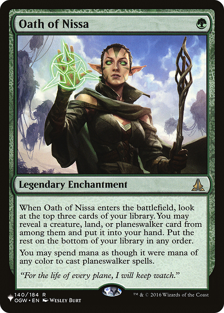 Oath of Nissa [The List Reprints] | PLUS EV GAMES 