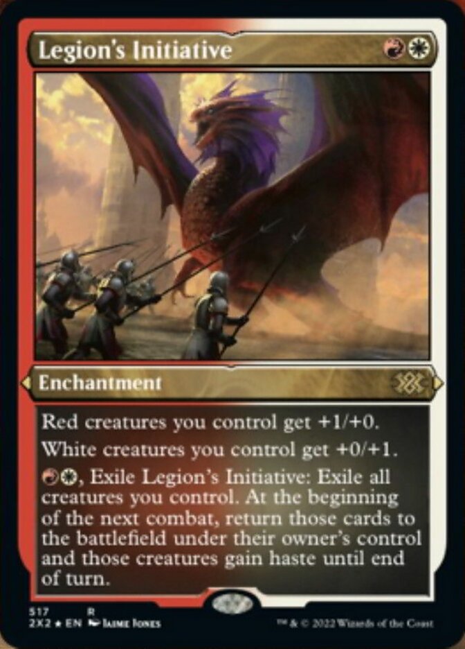 Legion's Initiative (Foil Etched) [Double Masters 2022] | PLUS EV GAMES 