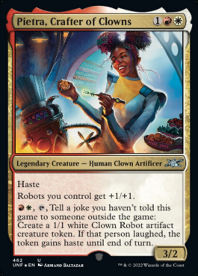 Pietra, Crafter of Clowns (Galaxy Foil) [Unfinity] | PLUS EV GAMES 
