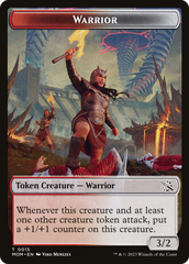 Warrior // Thopter Double-Sided Token [March of the Machine Tokens] | PLUS EV GAMES 