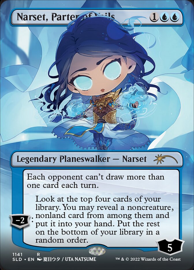 Narset, Parter of Veils (Borderless) [Secret Lair Drop Series] | PLUS EV GAMES 