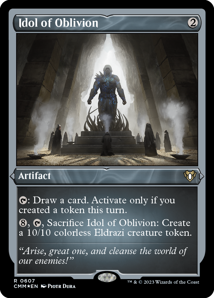 Idol of Oblivion (Foil Etched) [Commander Masters] | PLUS EV GAMES 