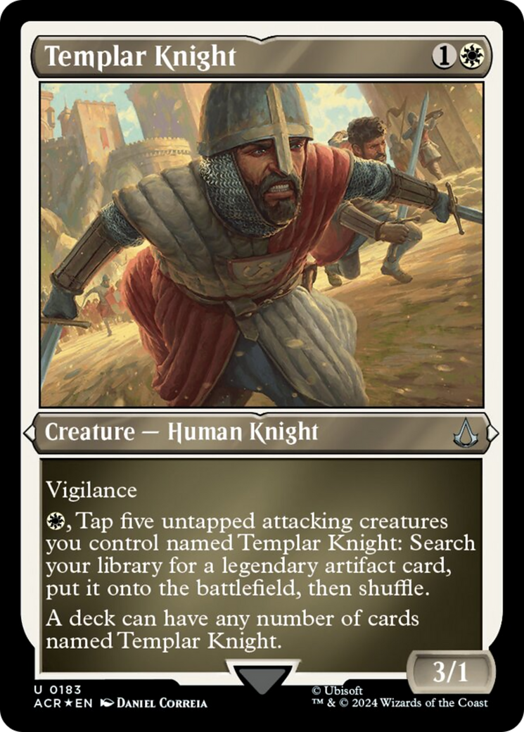 Templar Knight (Foil Etched) [Assassin's Creed] | PLUS EV GAMES 