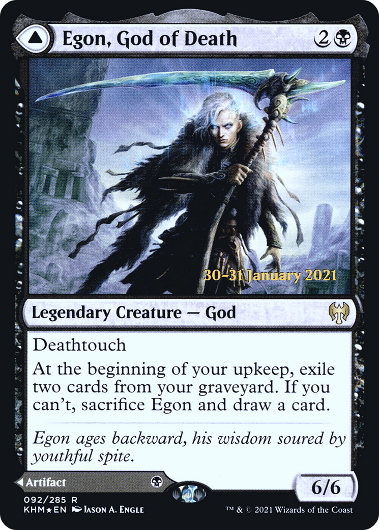 Egon, God of Death // Throne of Death  [Kaldheim Prerelease Promos]