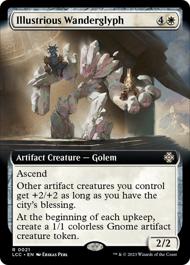 Illustrious Wanderglyph (Extended Art) [The Lost Caverns of Ixalan Commander] | PLUS EV GAMES 