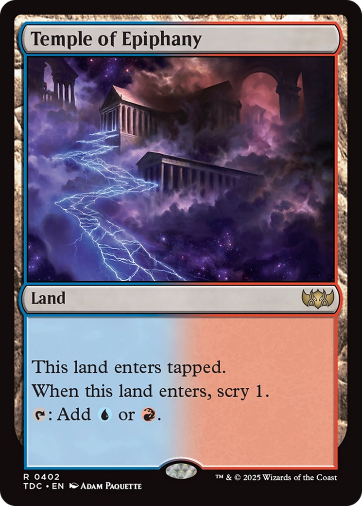 Temple of Epiphany [Tarkir: Dragonstorm Commander] | PLUS EV GAMES 