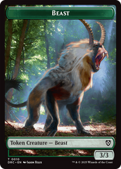 Beast (0010) // Beast (0011) Double-Sided Token [Aetherdrift Commander] | PLUS EV GAMES 
