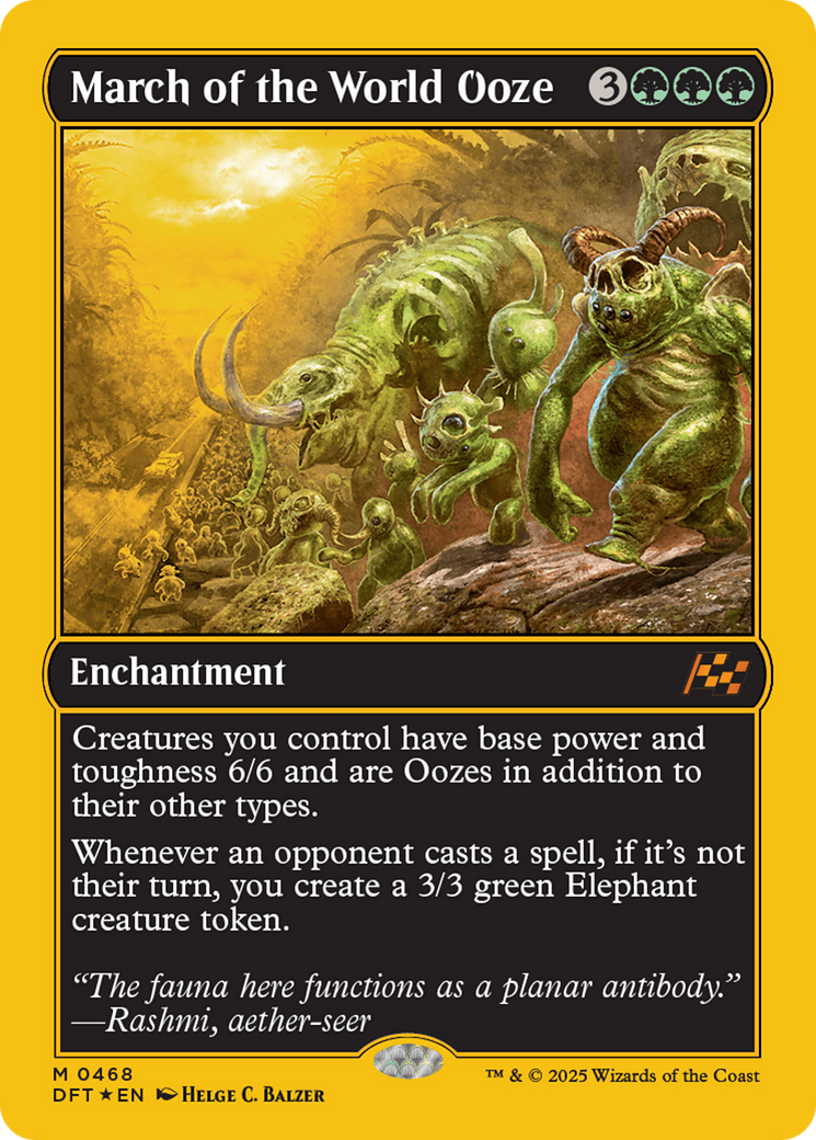 March of the World Ooze (First-Place Foil) [Aetherdrift] | PLUS EV GAMES 