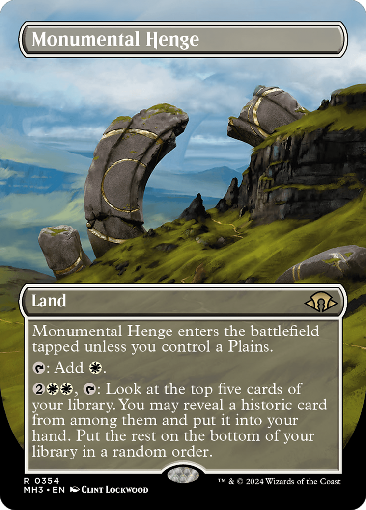 Monumental Henge (Borderless) [Modern Horizons 3] | PLUS EV GAMES 
