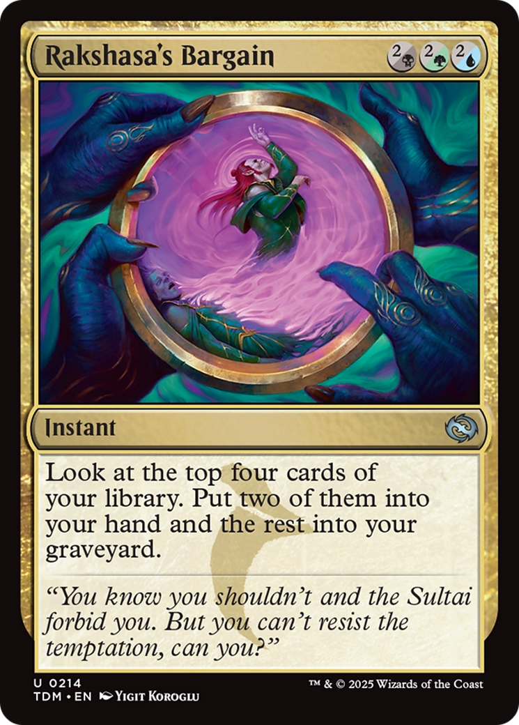 Rakshasa's Bargain [Tarkir: Dragonstorm] | PLUS EV GAMES 