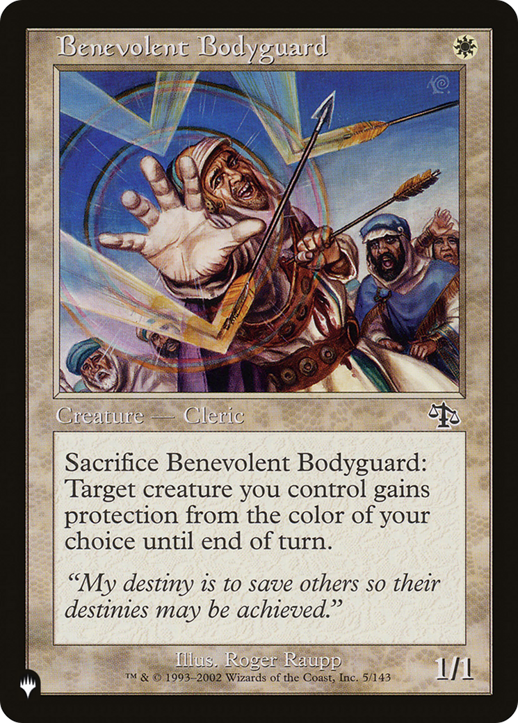 Benevolent Bodyguard [The List Reprints] | PLUS EV GAMES 