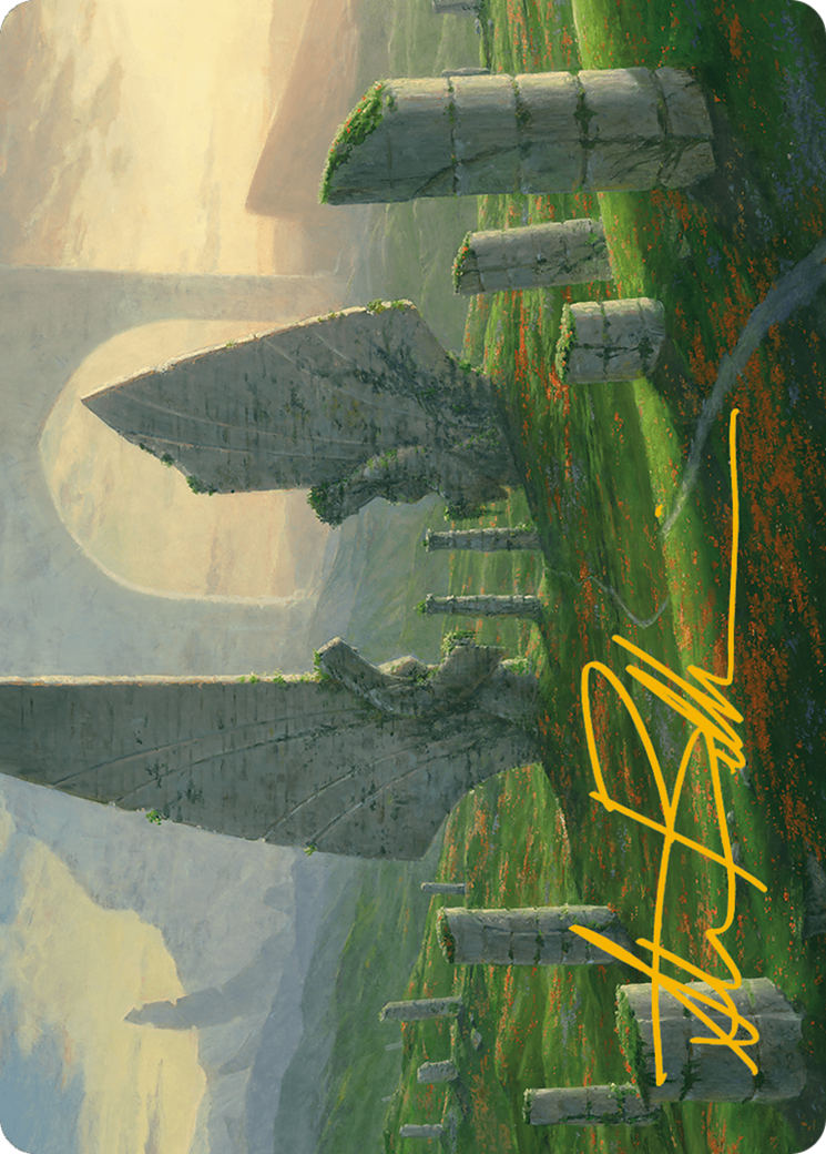 Monumental Henge Art Card (Gold-Stamped Signature) [Modern Horizons 3 Art Series] | PLUS EV GAMES 