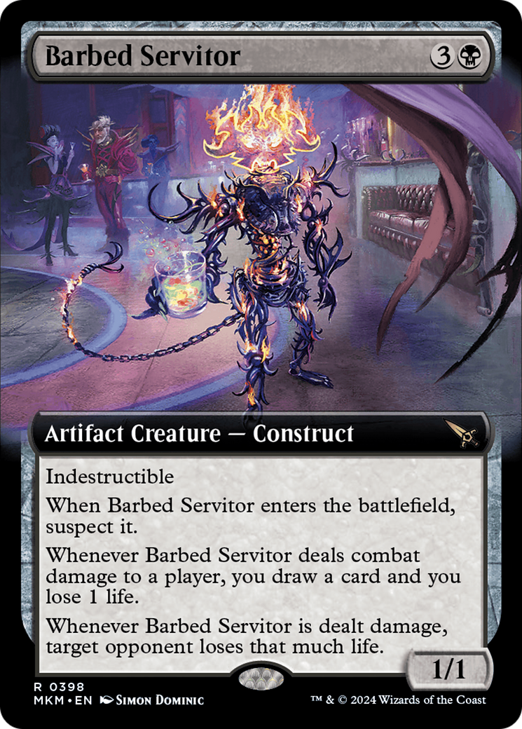 Barbed Servitor (Extended Art) [Murders at Karlov Manor] | PLUS EV GAMES 