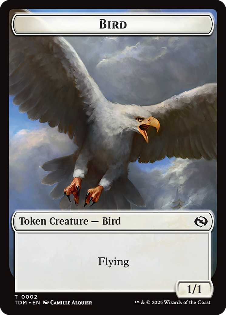 Inkling // Bird Double-Sided Token [Tarkir: Dragonstorm Commander Tokens] | PLUS EV GAMES 