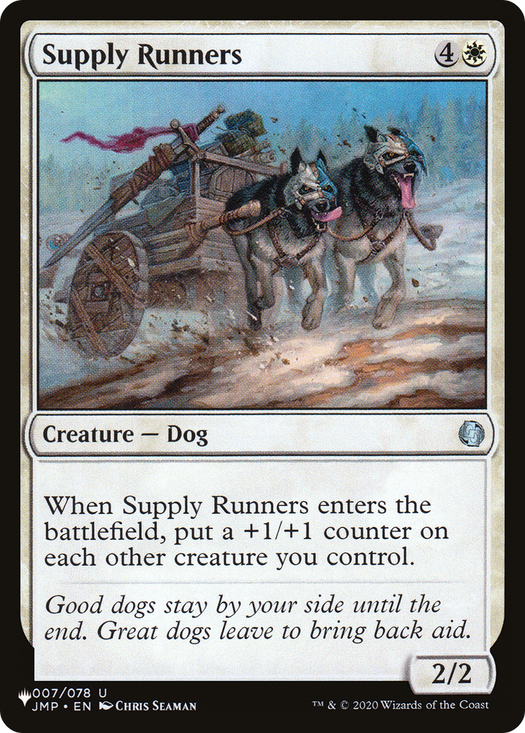 Supply Runners [The List Reprints] | PLUS EV GAMES 