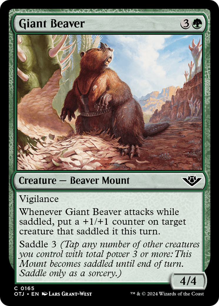 Giant Beaver [Outlaws of Thunder Junction] | PLUS EV GAMES 