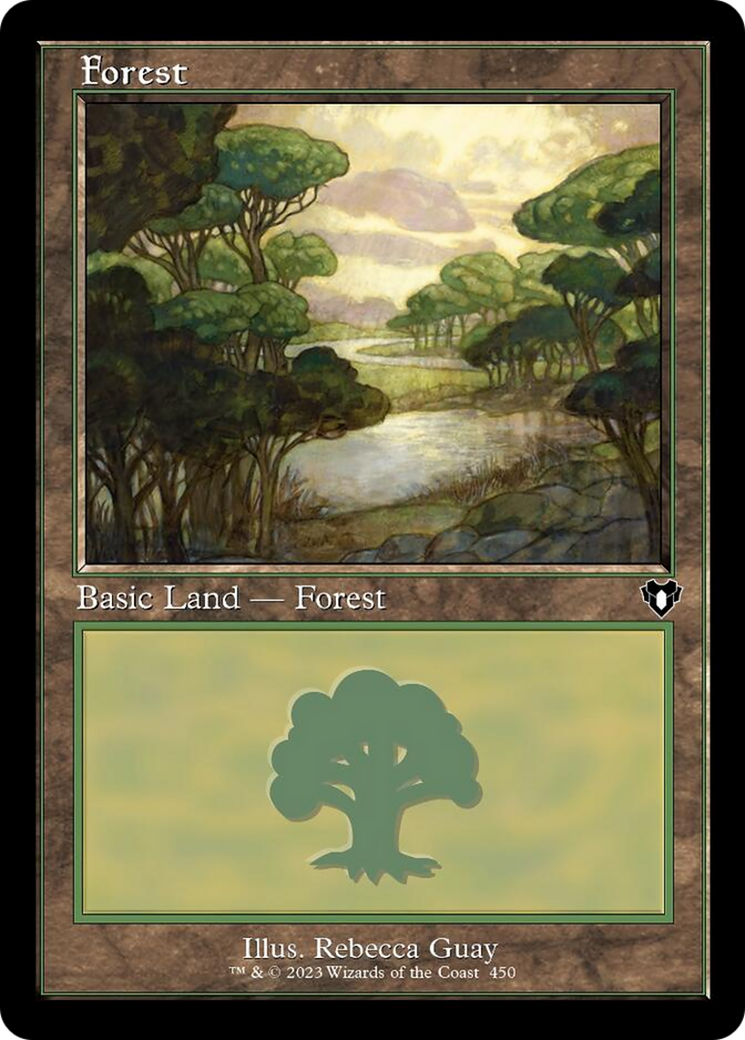 Forest (450) (Retro) [Commander Masters] | PLUS EV GAMES 