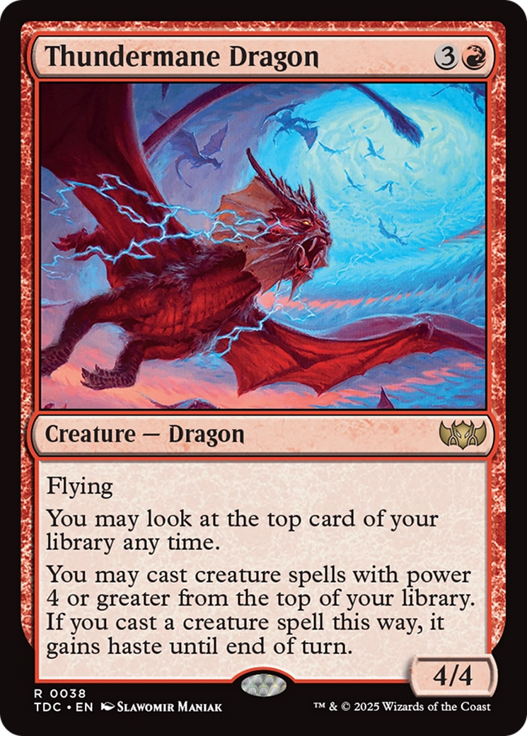 Thundermane Dragon [Tarkir: Dragonstorm Commander] | PLUS EV GAMES 